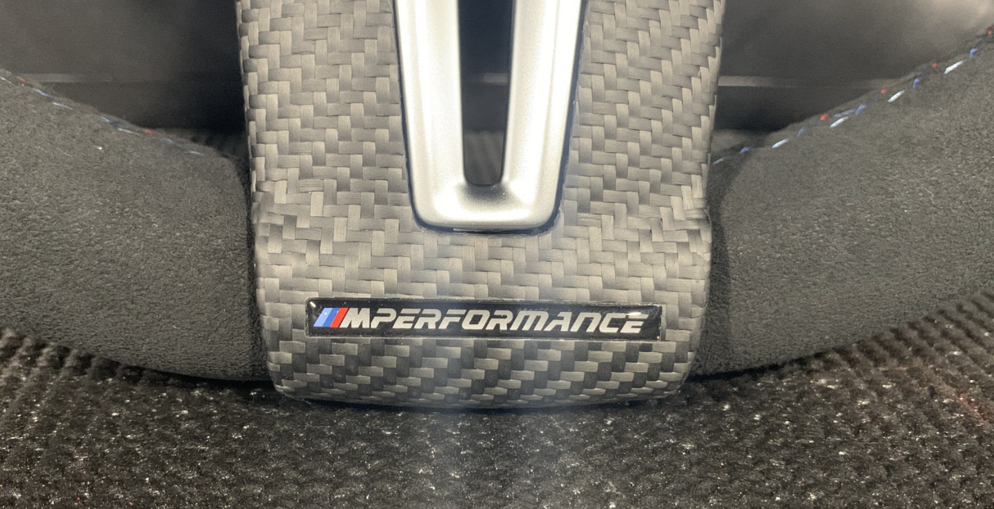 Genuine BMW Alcantara M Performance RACE DISPLAY Wheel For The F87 M2 And M2C (Includes Matte Carbon Fiber Trim)