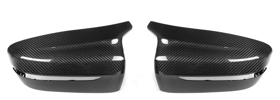 BMW M STYLE WING MIRROR COVERS IN DRY CARBON FIBRE (G20/22)