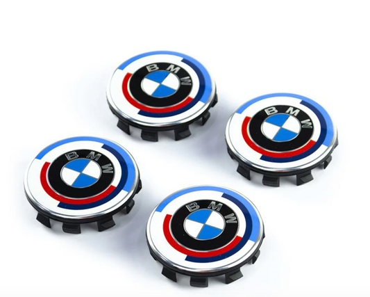 BMW M3/M4 50TH ANNIVERSARY HERITAGE CENTRE CAPS 50MM (G80/G82/G83)